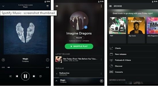 Spotify music app