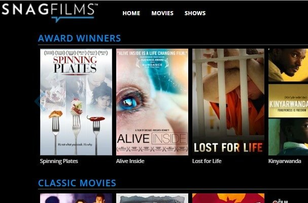 watch free movies on snagfilms